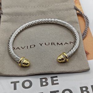 DY vintage 5mm gold bracelet size M 925 silver